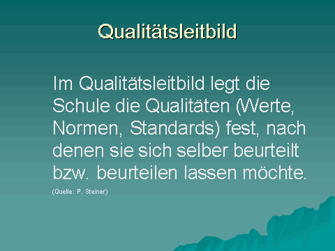 Qualitätsleitbild